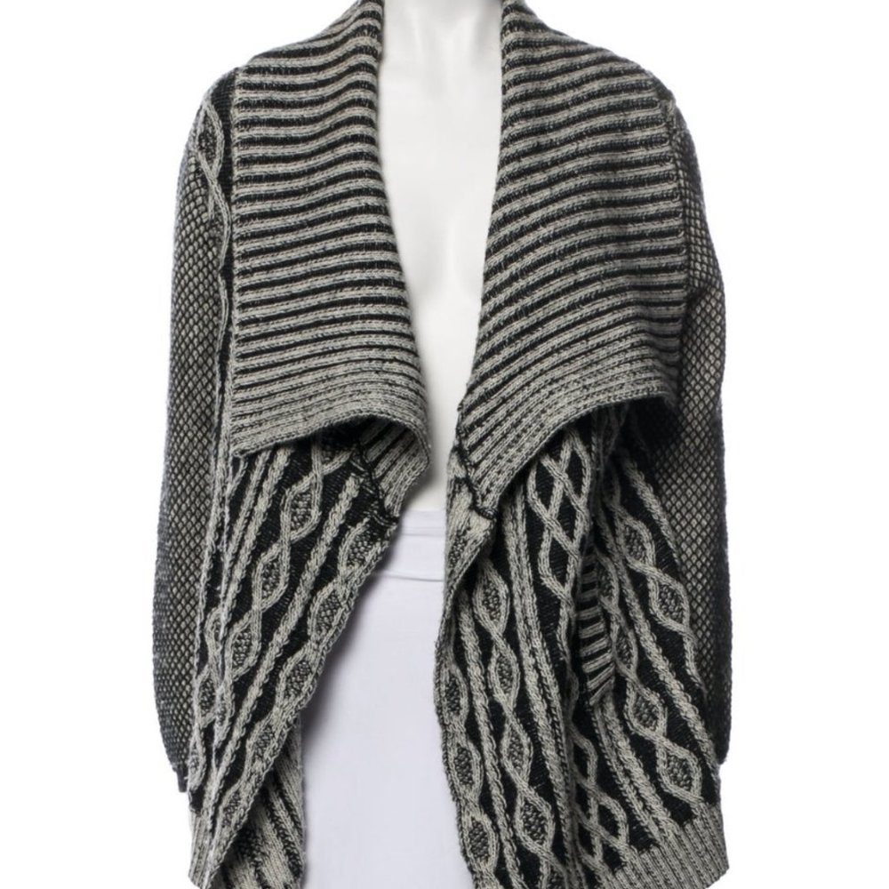 Yigal Azrouel Open Front Sweater Size Small